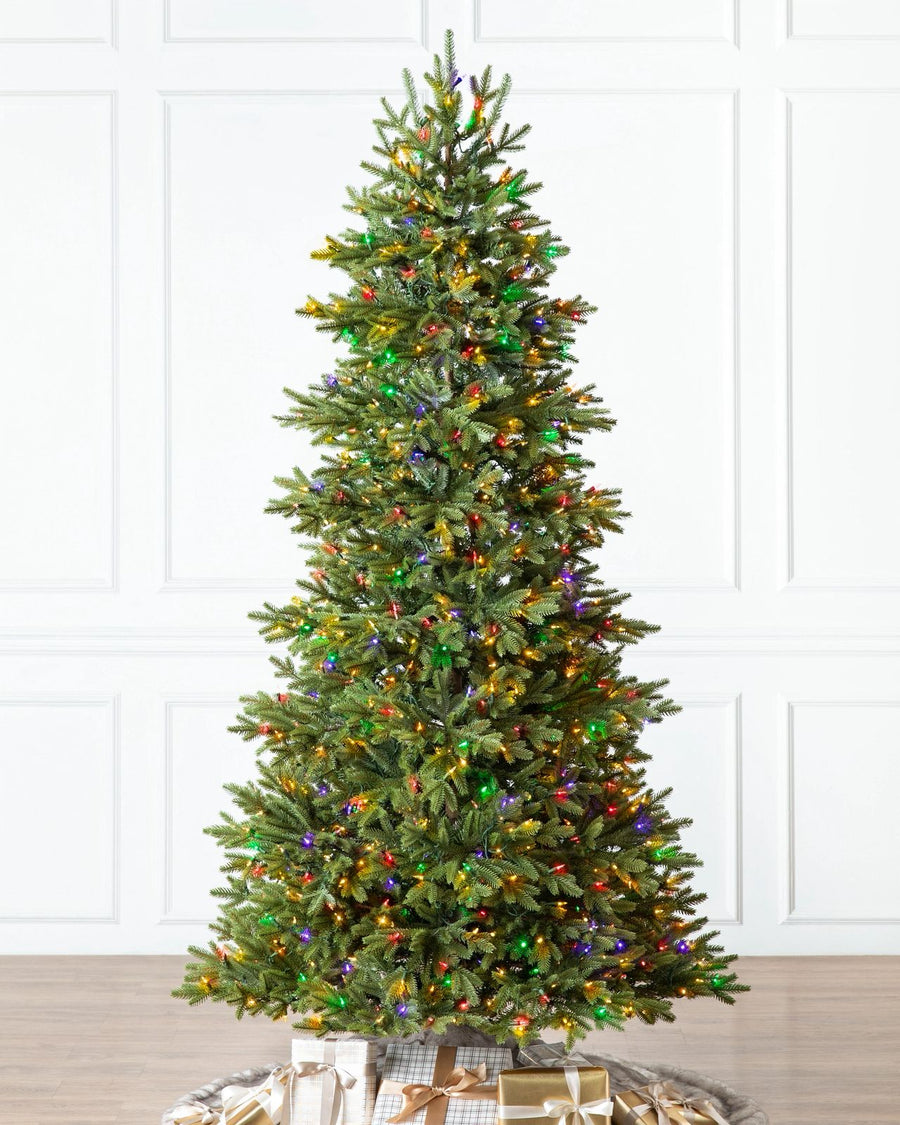 Árvore de Natal Pinheiro Imperial LED Colorido Embutido | O Brilho e a Alegria do Natal Tradicional na Sua Sala